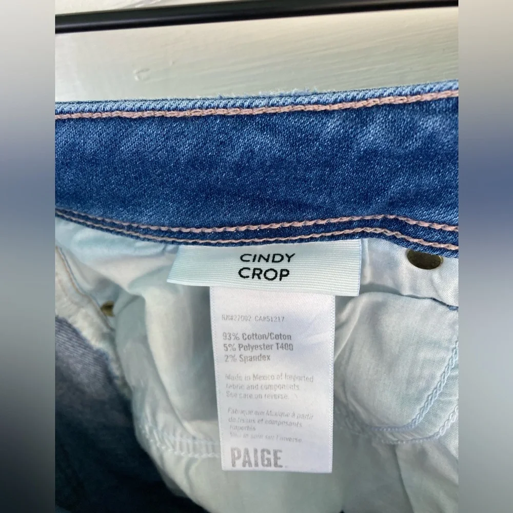 PAIGE | Cindy Ultra High-Rise Slim Ankle Jeans Size 32 - Picture 7 of 9